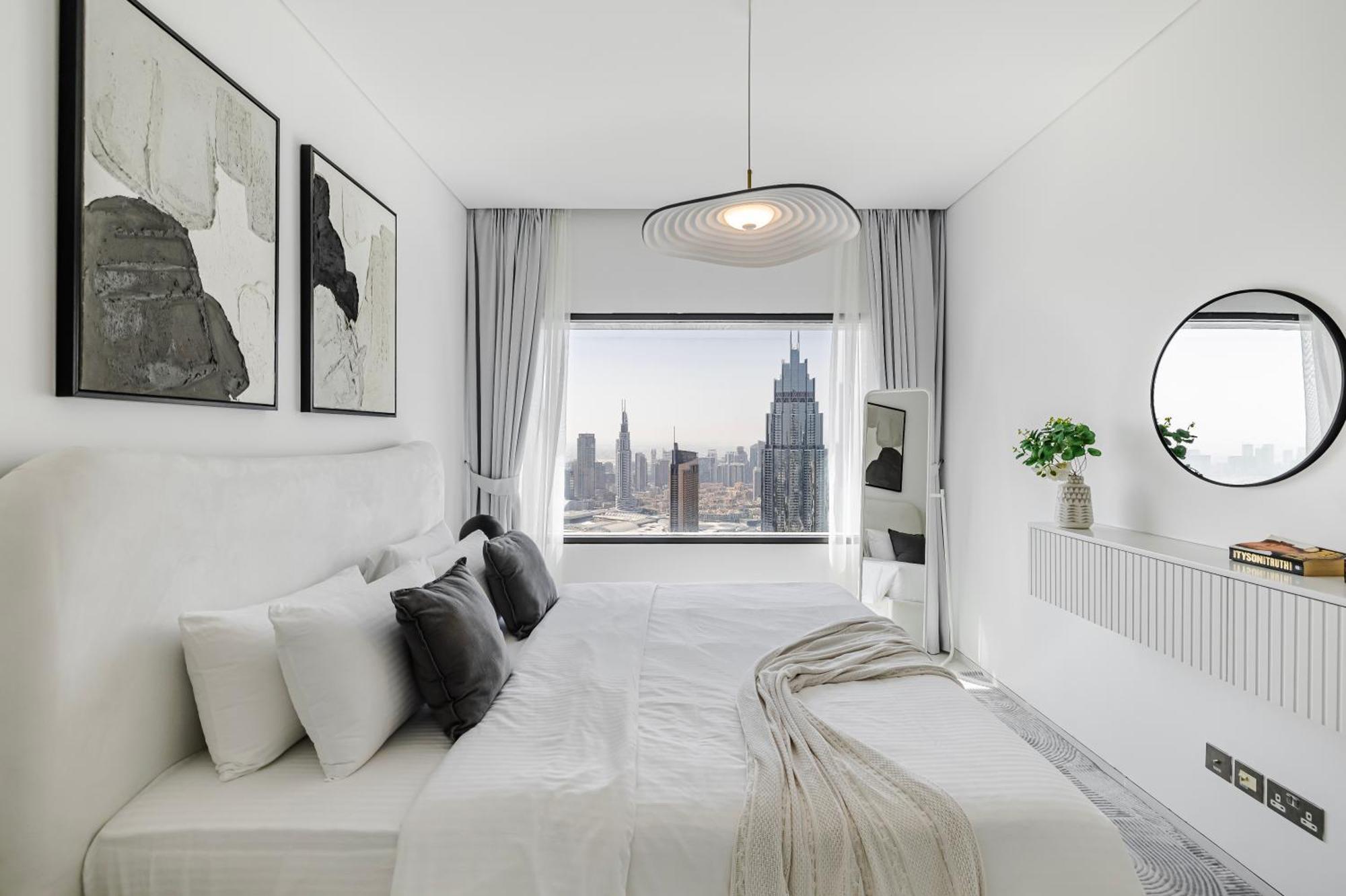 두바이 1Br Burj Khalifa View Index Tower Difc 아파트 외부 사진